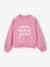 Sweat fille manches longues col rond mauve 1 - vertbaudet enfant 