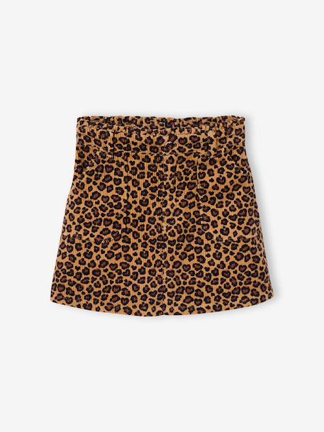 Jupe fille camel+marine+mauve 1 - vertbaudet enfant 