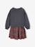 Robe bi-matière fille anthracite 2 - vertbaudet enfant 