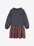Robe bi-matière fille anthracite 1 - vertbaudet enfant 
