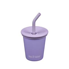 Puériculture-Gobelet en inox 296 ml avec couvercle à paille