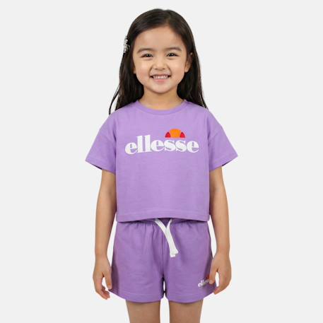 Pack de 2 t-shirts et short fille Violet 4 - vertbaudet enfant 