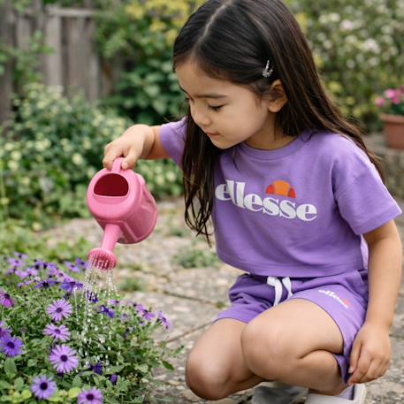 Pack de 2 t-shirts et short fille Violet 2 - vertbaudet enfant 