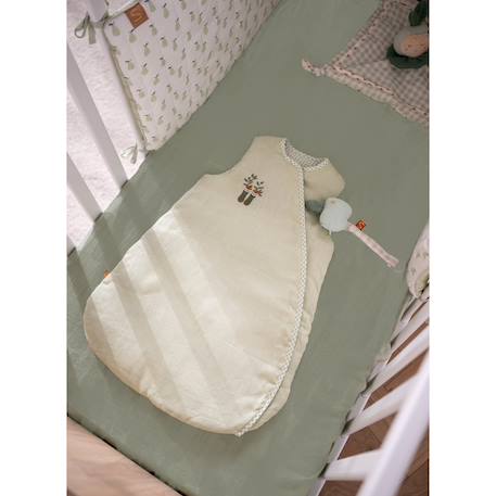 Gigoteuse naissance en lin - botanica Blanc+Vert 6 - vertbaudet enfant 