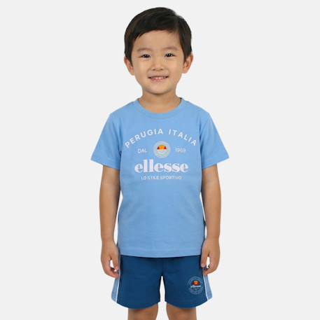 Pack de 2 t-shirts et short garçon Bleu 3 - vertbaudet enfant 