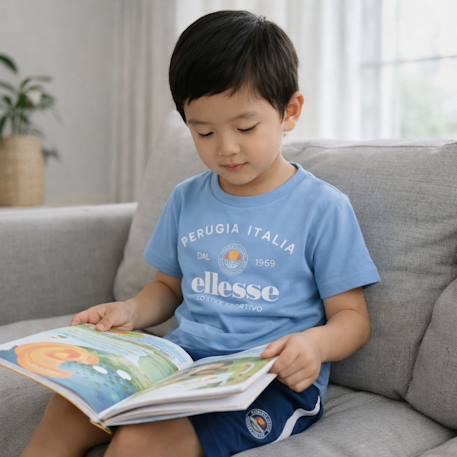 Pack de 2 t-shirts et short garçon Bleu 2 - vertbaudet enfant 