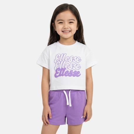 Pack de 2 t-shirts et short fille Violet 3 - vertbaudet enfant 