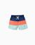 Short de bain avec bloc de couleurs et cordon de serrage Bleu foncé 2 - vertbaudet enfant 