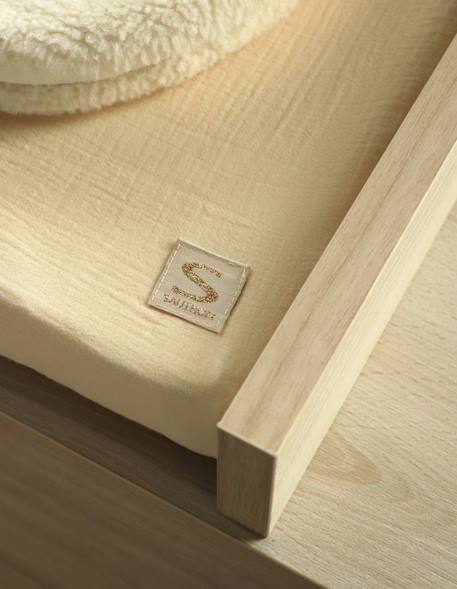 Commode à langer 3 tiroirs sur pieds - décor bois hêtre cendré - opaline Beige 6 - vertbaudet enfant 