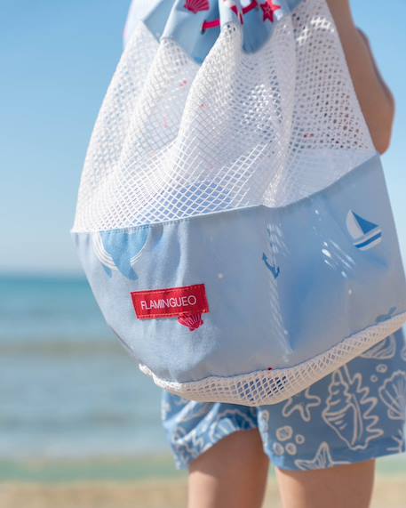 Sac de plage enfant avec filet anti sable Bleu+Rose+Rouge+Violet 4 - vertbaudet enfant 