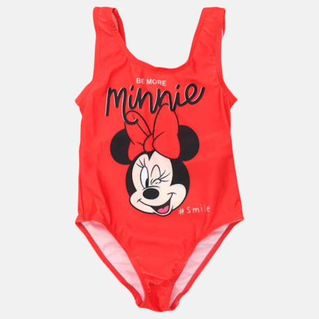 Maillot enfant une pièce rouge motif personnage minnie Rouge 4 - vertbaudet enfant 