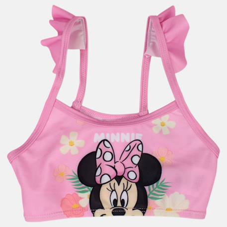 Maillot de bain fille 2 pièces à fleurs minnie Rose 4 - vertbaudet enfant 