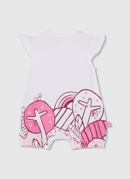 Grenouillère en coton  pour bébé Blanc 2 - vertbaudet enfant 