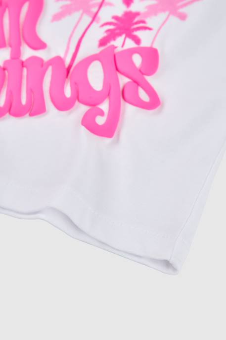 T-shirt fille coton Blanc 4 - vertbaudet enfant 