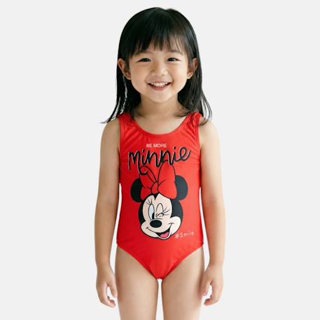 Maillot enfant une pièce rouge motif personnage minnie Rouge 1 - vertbaudet enfant 