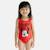 Maillot enfant une pièce rouge motif personnage minnie Rouge 1 - vertbaudet enfant 