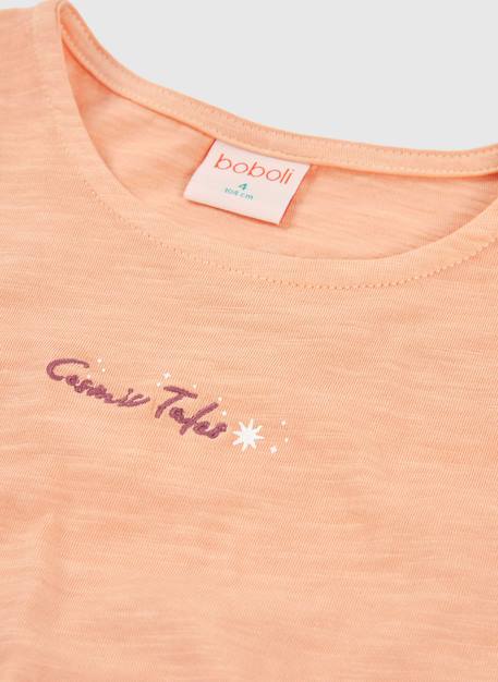 T-shirt fille coton Orange 3 - vertbaudet enfant 