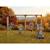 Balançoire double en bois avec barre fixe et toboggan - jeu jardin exterieur Naturel 6 - vertbaudet enfant 