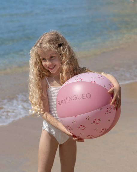 Balle gonflable enfant pour plage et piscine Bleu+Multicolore+Rose 11 - vertbaudet enfant 