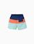 Short de bain avec bloc de couleurs et cordon de serrage Bleu foncé 3 - vertbaudet enfant 