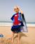 Poncho de plage à capuche en coton avec spider-man Bleu foncé 1 - vertbaudet enfant 