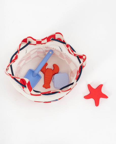 Sac de plage enfant avec filet anti sable Bleu+Rose+Rouge+Violet 17 - vertbaudet enfant 