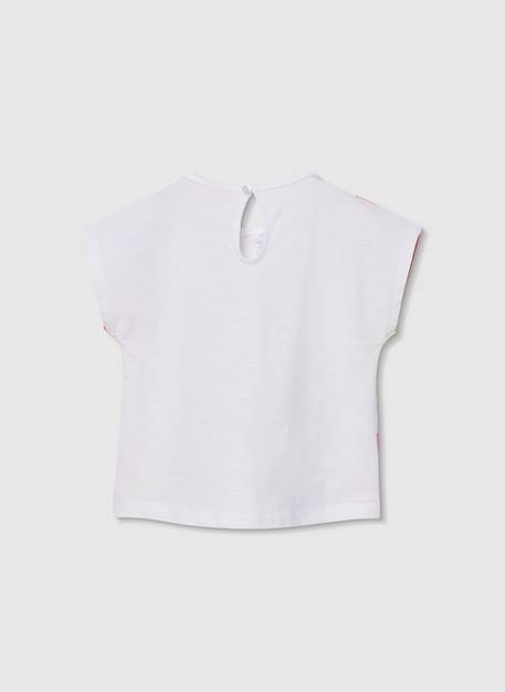 T-shirt fille en coton Blanc 2 - vertbaudet enfant 