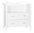 Chambre bébé 3 pièces , lit bébé 120x60 à barreaux, commode à langer, armoire 2 portes - angele Blanc 4 - vertbaudet enfant 