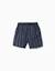 Short de bain à rayures avec cordon de serrage Bleu foncé 3 - vertbaudet enfant 