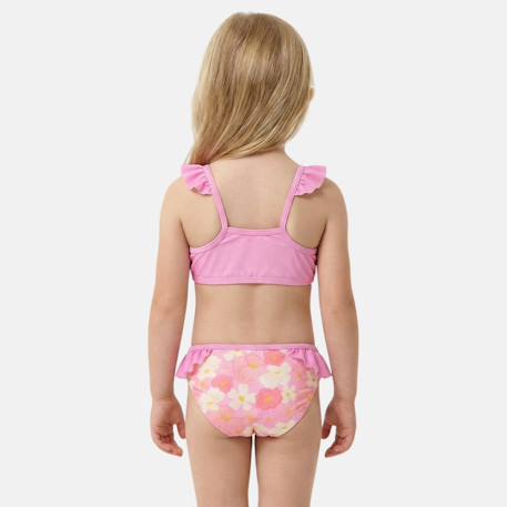 Maillot de bain fille 2 pièces à fleurs minnie Rose 2 - vertbaudet enfant 