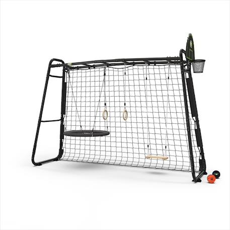 Portique monkey bar enfant extérieur métal - aire de jeux Getset mb305 Gris+Noir 7 - vertbaudet enfant 
