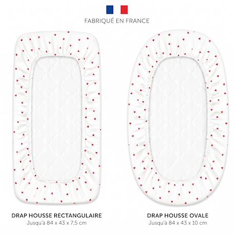 Drap housse berceau en gaze de coton lovio Bleu+Rouge 5 - vertbaudet enfant 