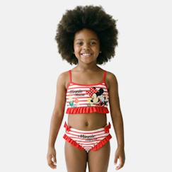 Maillot de bain fille 2 pièces motif minnie  - vertbaudet enfant
