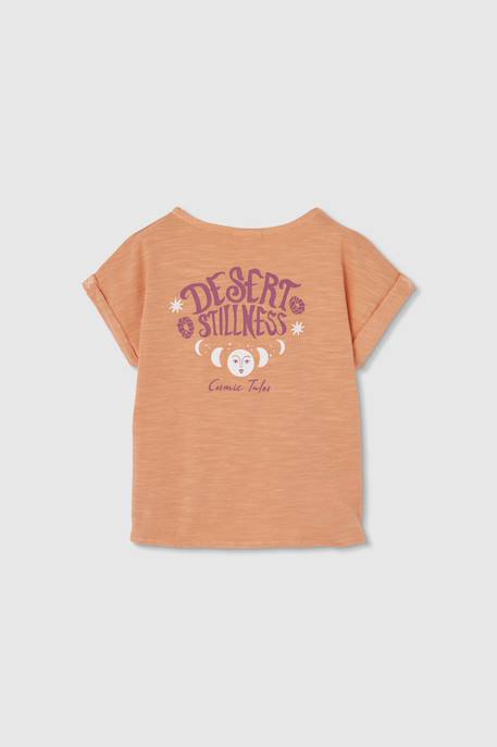 T-shirt fille coton Orange 4 - vertbaudet enfant 