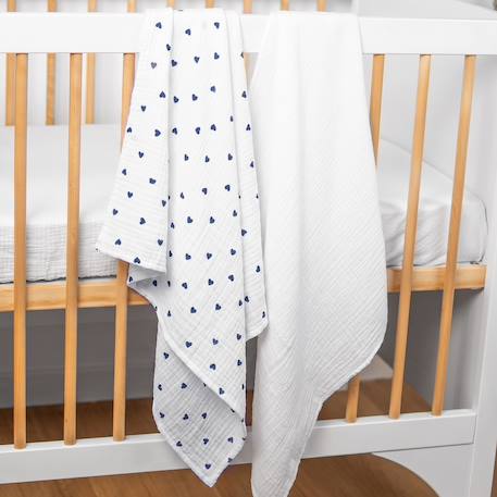 Maxi lange en gaze de coton lovio Bleu+Rouge 2 - vertbaudet enfant 