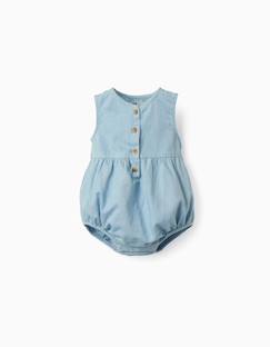 Barboteuse en jean en coton sans manches  - vertbaudet enfant