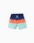 Short de bain avec bloc de couleurs et cordon de serrage Bleu foncé 2 - vertbaudet enfant 