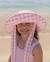 Chapeau enfant en coton protection soleil Rose+Violet 6 - vertbaudet enfant 