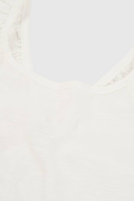 T-shirt fille coton Blanc 4 - vertbaudet enfant 