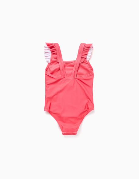 Maillot de bain avec imprimé minnie et bretelles à volants Rose 3 - vertbaudet enfant 