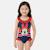 Maillot de bain fille 1 pièce bleu marine à volants motif personnage minnie Rouge 1 - vertbaudet enfant 