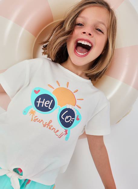 Fille-T-shirt en coton  fille