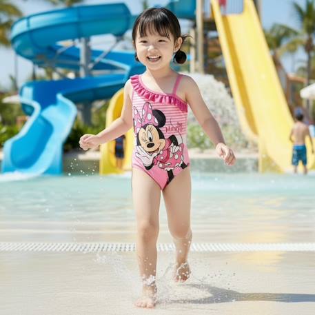 Maillot de bain enfant imprimé minnie Fushia+Rose 7 - vertbaudet enfant 