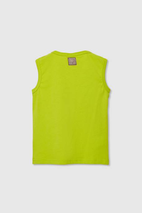 Débardeur enfant coton Vert 2 - vertbaudet enfant 