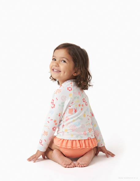 Bébé-Ensemble de bain avec protection uv 40+ et motif plage