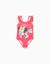 Maillot de bain avec imprimé minnie et bretelles à volants Rose 2 - vertbaudet enfant 