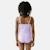 Maillot de bain bretelles asymétriques fille la reine des neiges Mauve 3 - vertbaudet enfant 