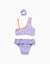 Maillot de bain 2 pièces avec volants + chouchou Lila 3 - vertbaudet enfant 