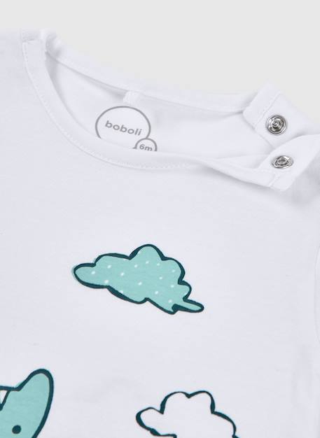 Pyjama bébé en coton Blanc 3 - vertbaudet enfant 