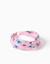 Serre-tête avec motif stitch et fleurs Rose clair 3 - vertbaudet enfant 
